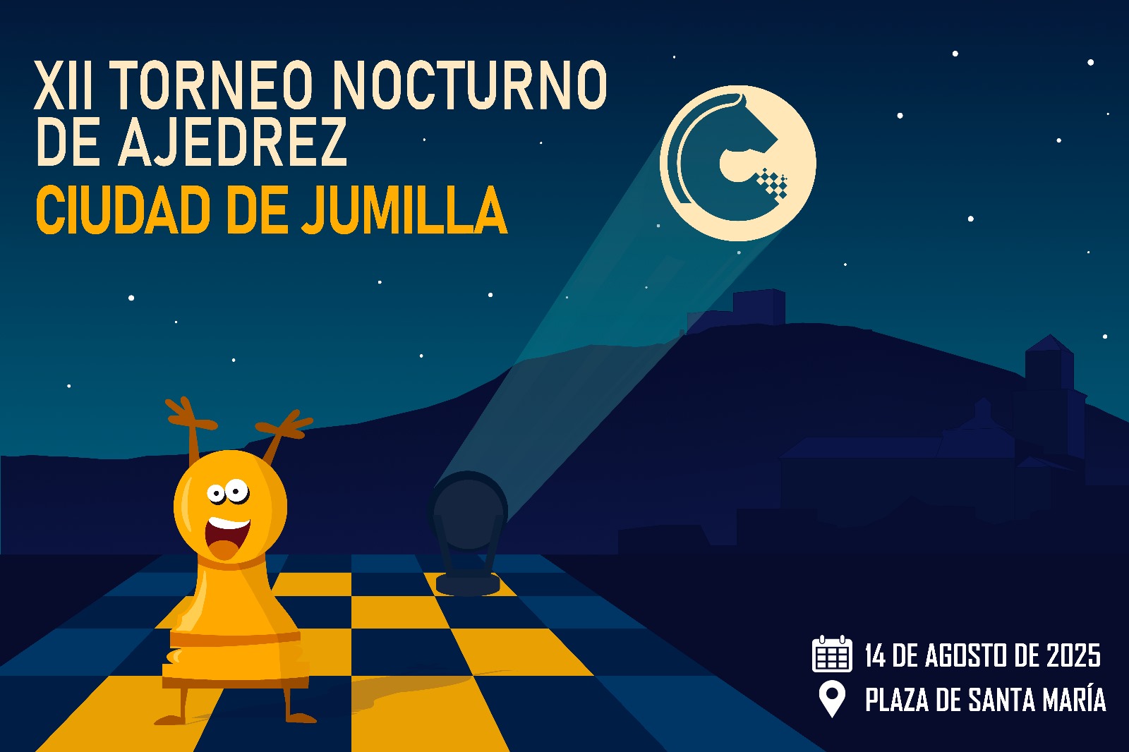 XII TORNEO NOCTURNO DE AJEDREZ «CIUDAD DE JUMILLA». FERIA Y FIESTAS 2025