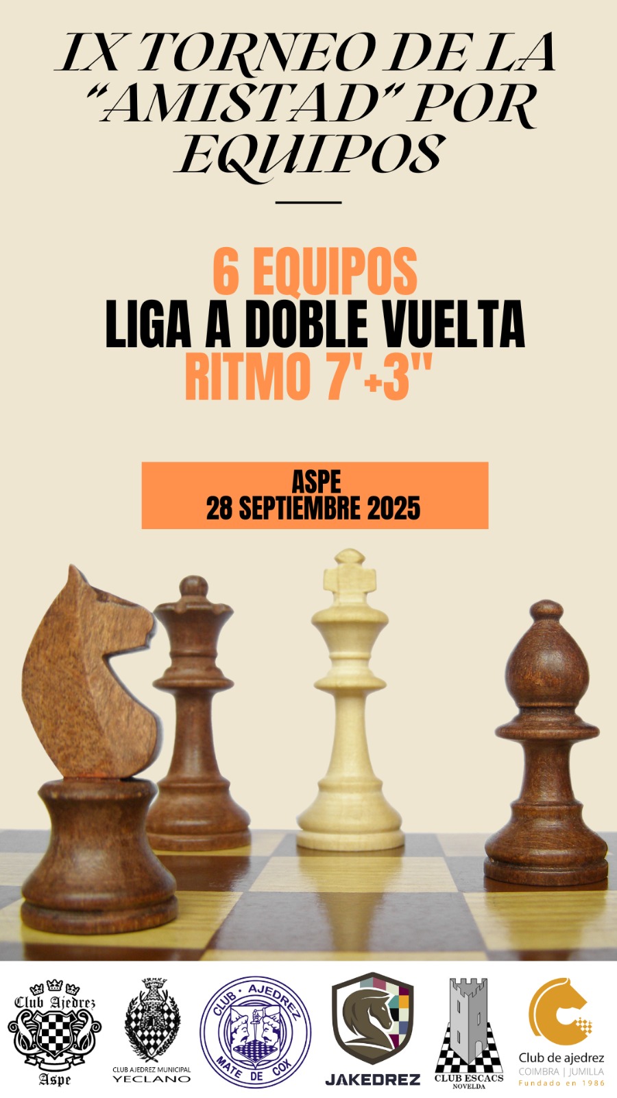 IX TORNEO DE LA AMISTAD POR EQUIPOS DE CLUBES – ASPE 2025