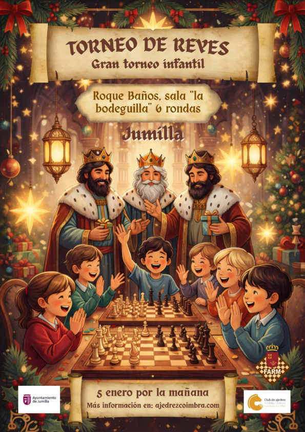 Torneo Ajedrez Infantil Reyes. Jumilla 2026