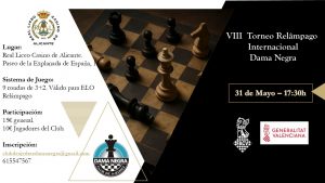VIII Torneo Relampago Internacional Dama Negra