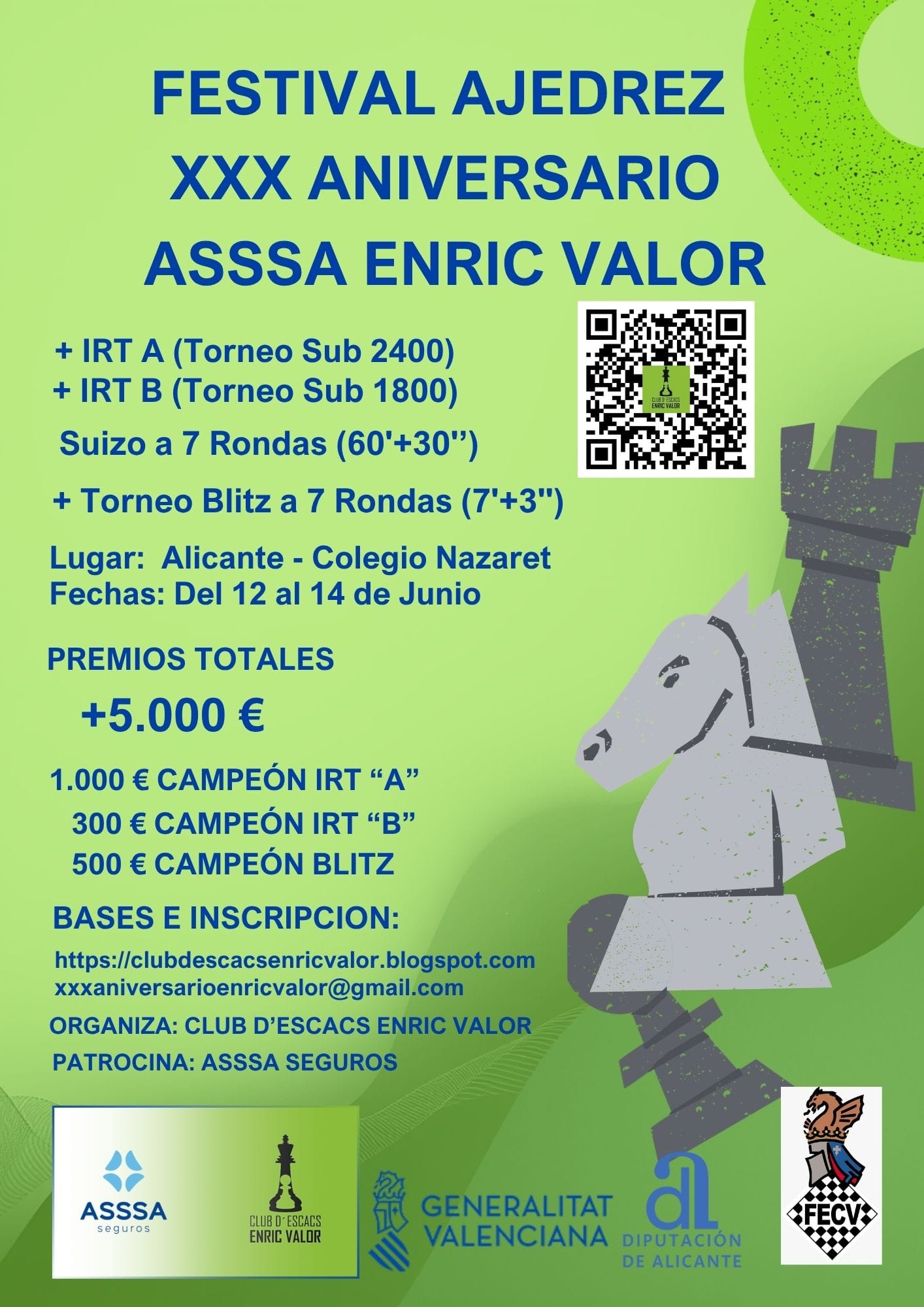 Festival Ajedrez XXX Aniversario Enric Valor Sub 2400
