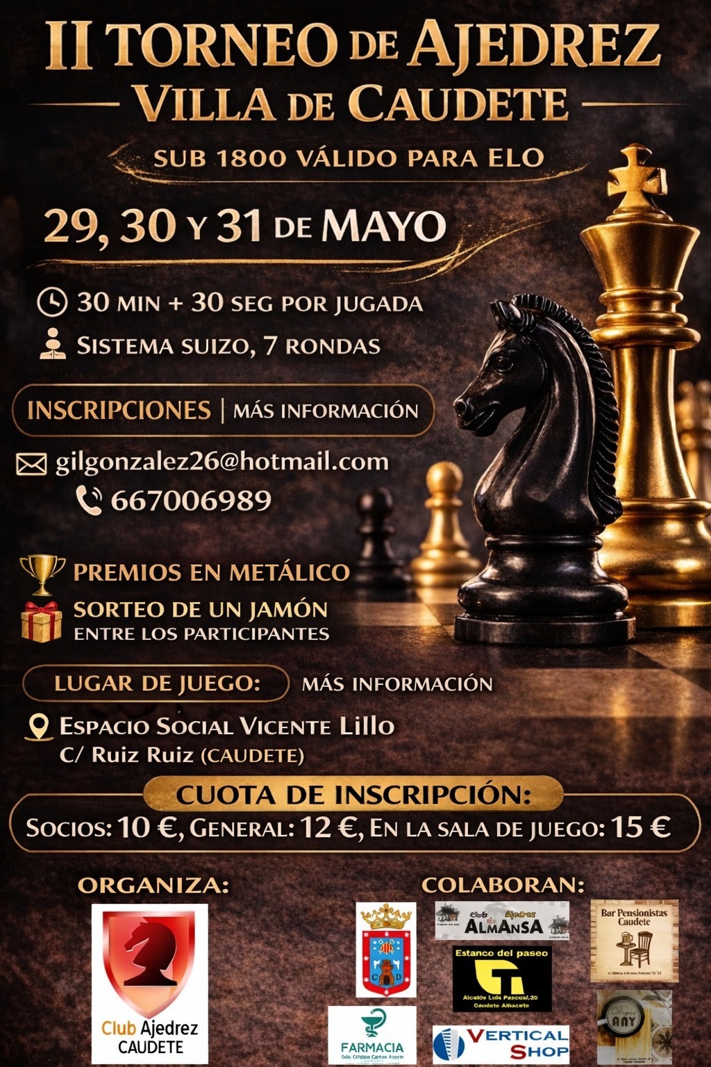 II Torneo de Ajedrez Villa de Caudete
