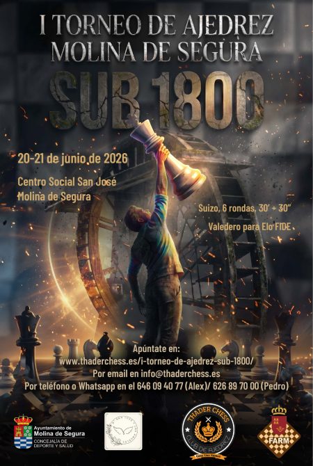 I TORNEO DE AJEDREZ SUB-1800 MOLINA DE SEGURA