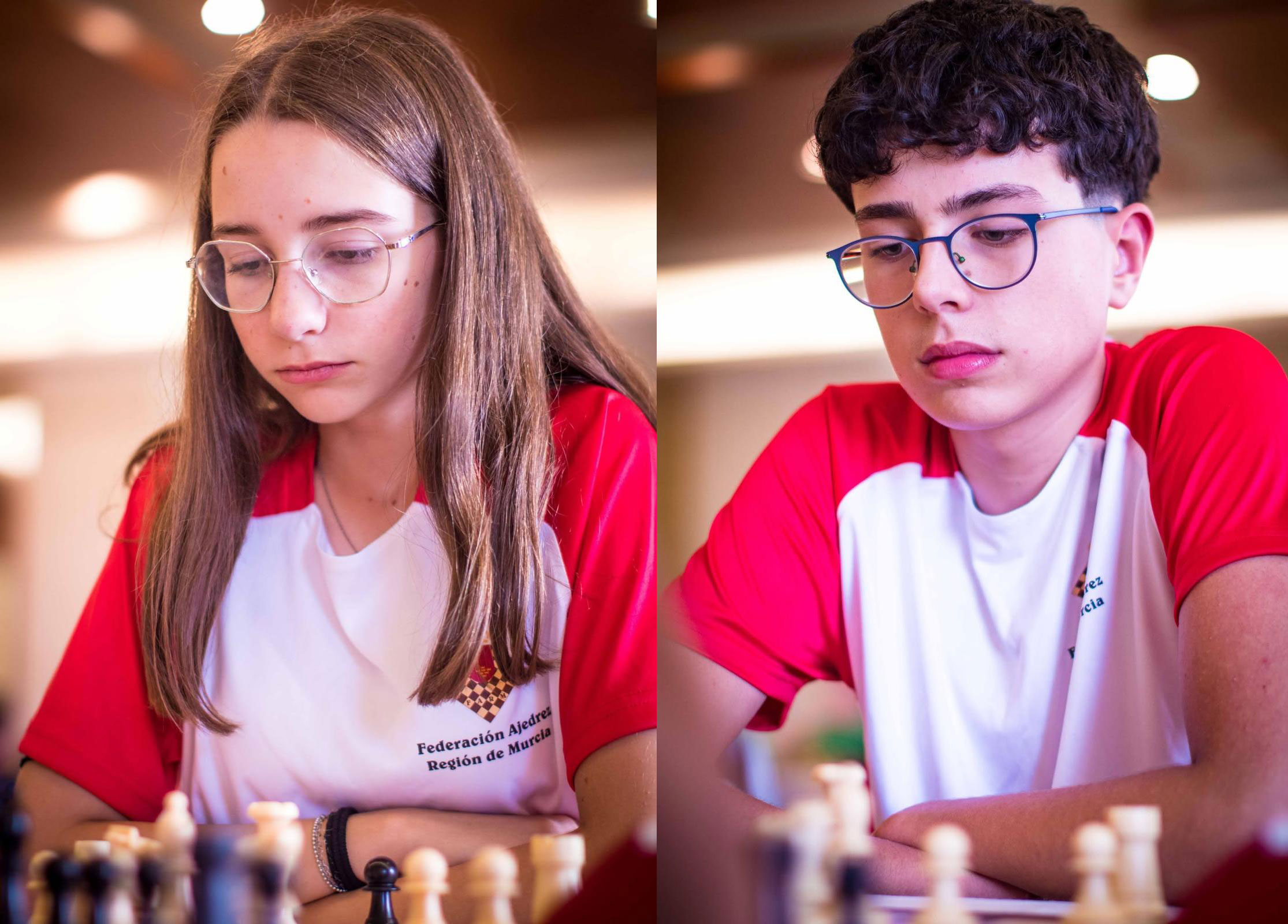 Martina Carro y Salvador Bleda representan al Club de Ajedrez Coimbra Jumilla en el Campeonato de España Sub-16